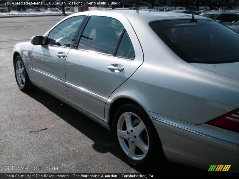 designo Silver Metallic / Black 2004 Mercedes-Benz S 500 Sedan