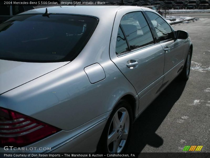 designo Silver Metallic / Black 2004 Mercedes-Benz S 500 Sedan