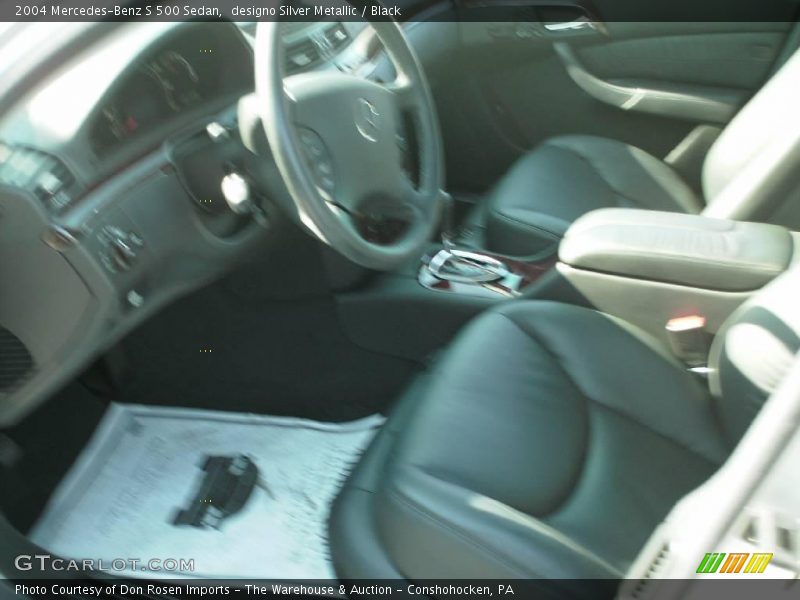 designo Silver Metallic / Black 2004 Mercedes-Benz S 500 Sedan