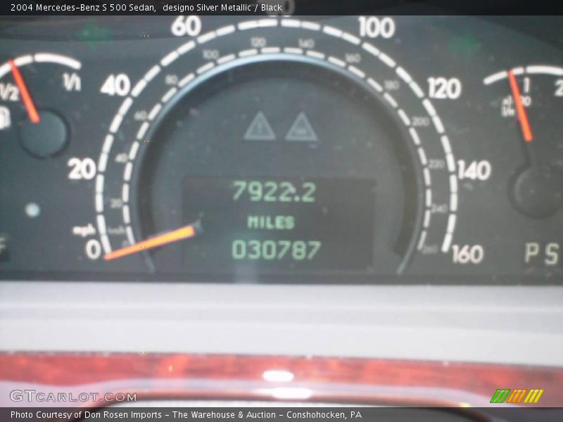 designo Silver Metallic / Black 2004 Mercedes-Benz S 500 Sedan