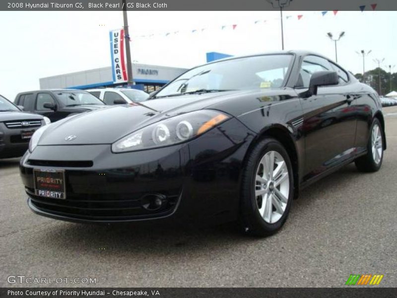 Black Pearl / GS Black Cloth 2008 Hyundai Tiburon GS