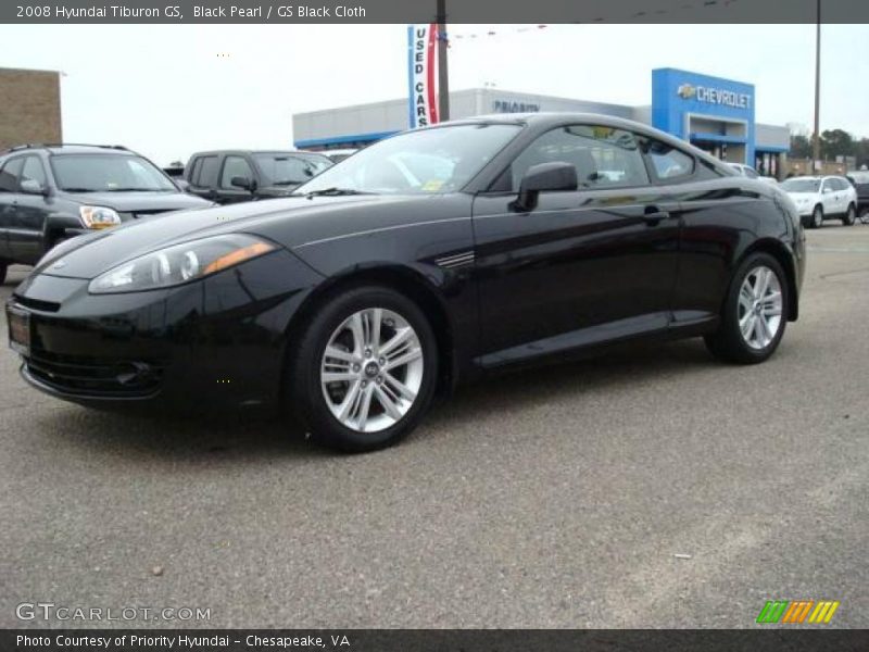 Black Pearl / GS Black Cloth 2008 Hyundai Tiburon GS