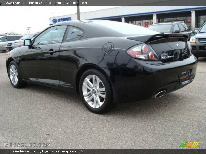 Black Pearl / GS Black Cloth 2008 Hyundai Tiburon GS