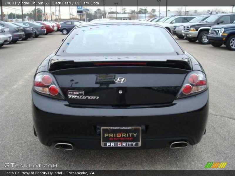 Black Pearl / GS Black Cloth 2008 Hyundai Tiburon GS