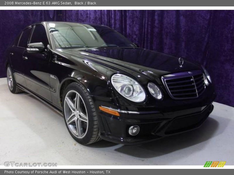 Black / Black 2008 Mercedes-Benz E 63 AMG Sedan