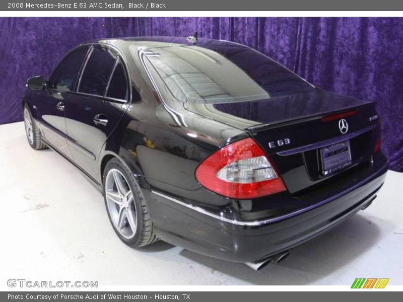 Black / Black 2008 Mercedes-Benz E 63 AMG Sedan