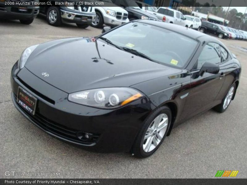 Black Pearl / GS Black Cloth 2008 Hyundai Tiburon GS