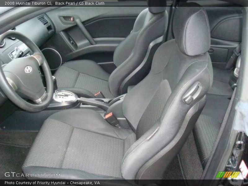 Black Pearl / GS Black Cloth 2008 Hyundai Tiburon GS