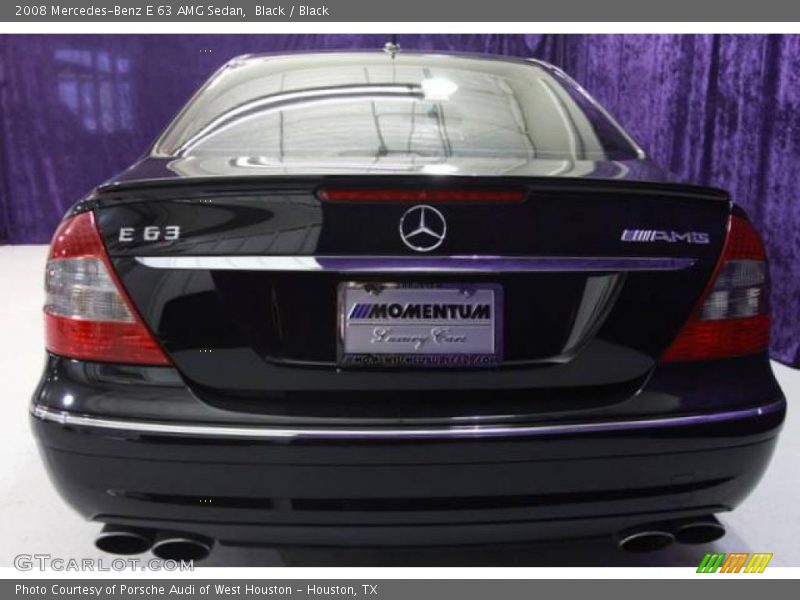 Black / Black 2008 Mercedes-Benz E 63 AMG Sedan