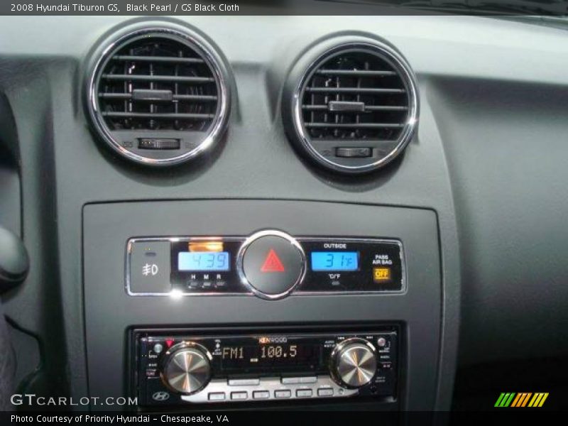 Black Pearl / GS Black Cloth 2008 Hyundai Tiburon GS