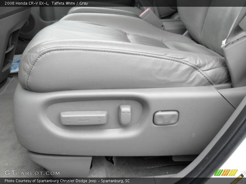 Taffeta White / Gray 2008 Honda CR-V EX-L