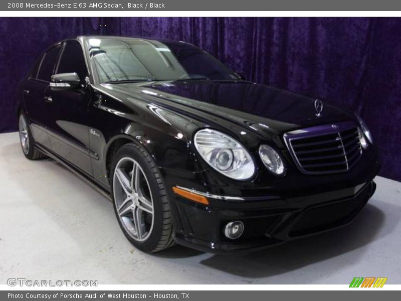 Black / Black 2008 Mercedes-Benz E 63 AMG Sedan