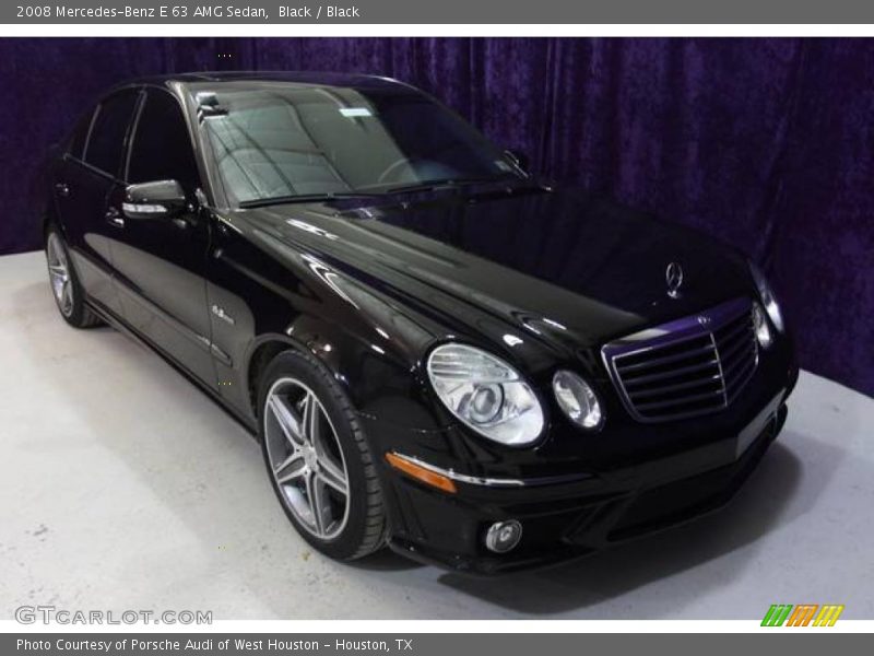 Black / Black 2008 Mercedes-Benz E 63 AMG Sedan