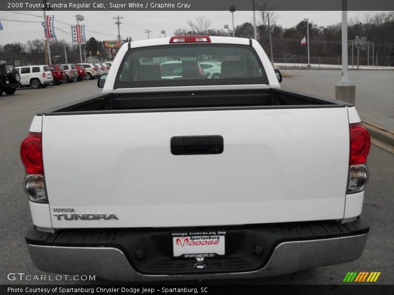 Super White / Graphite Gray 2008 Toyota Tundra Regular Cab
