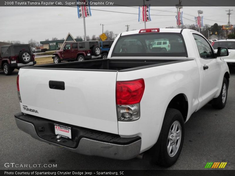 Super White / Graphite Gray 2008 Toyota Tundra Regular Cab