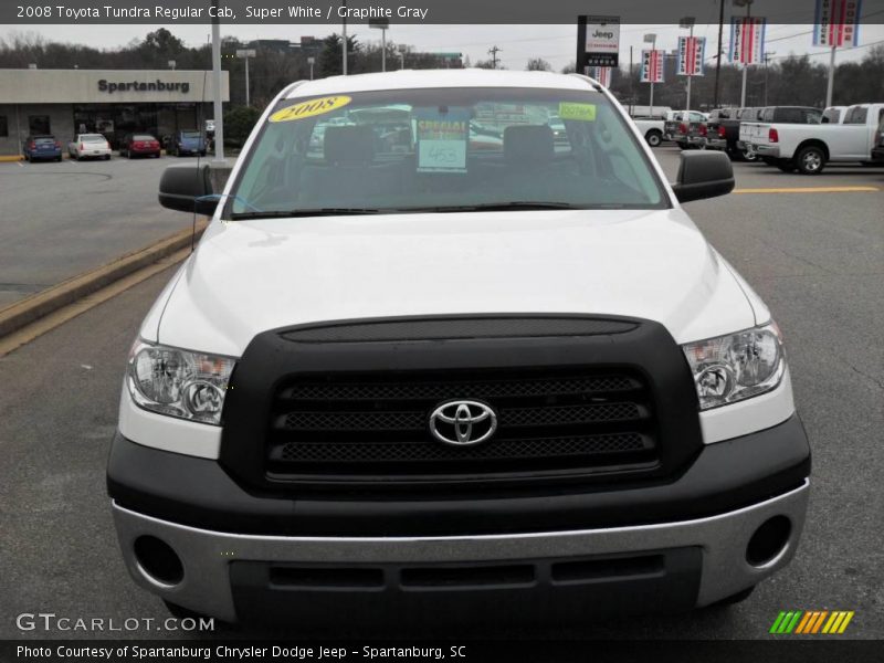 Super White / Graphite Gray 2008 Toyota Tundra Regular Cab