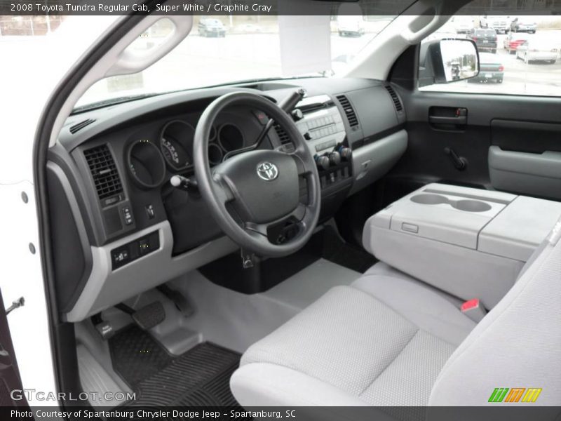 Super White / Graphite Gray 2008 Toyota Tundra Regular Cab