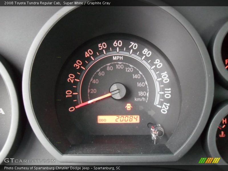 Super White / Graphite Gray 2008 Toyota Tundra Regular Cab