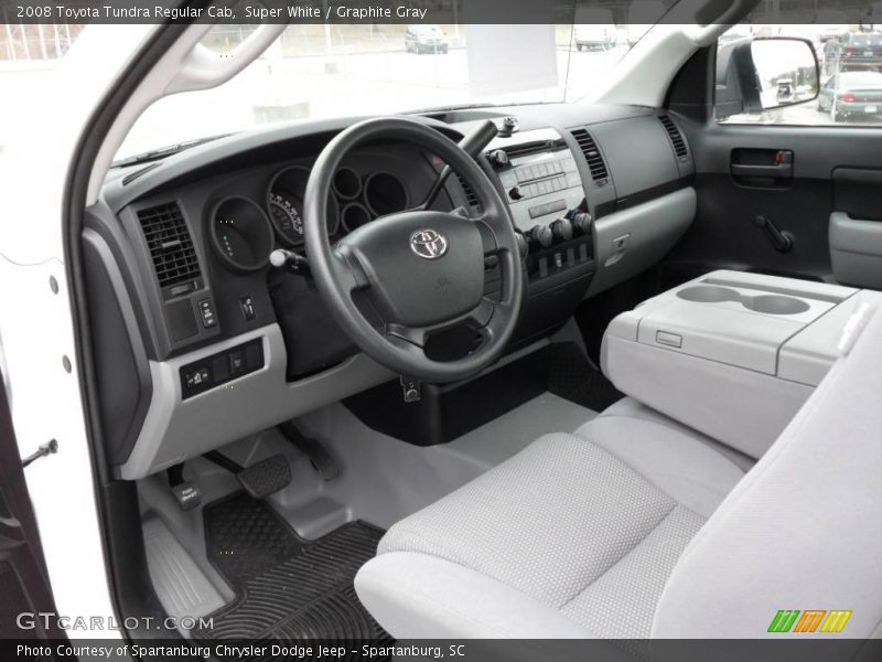Super White / Graphite Gray 2008 Toyota Tundra Regular Cab