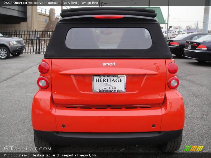 Rally Red / Design Red 2008 Smart fortwo passion cabriolet