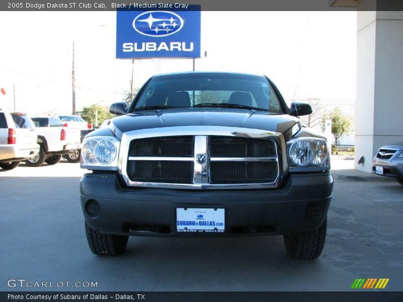 Black / Medium Slate Gray 2005 Dodge Dakota ST Club Cab