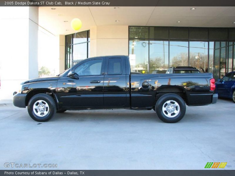 Black / Medium Slate Gray 2005 Dodge Dakota ST Club Cab