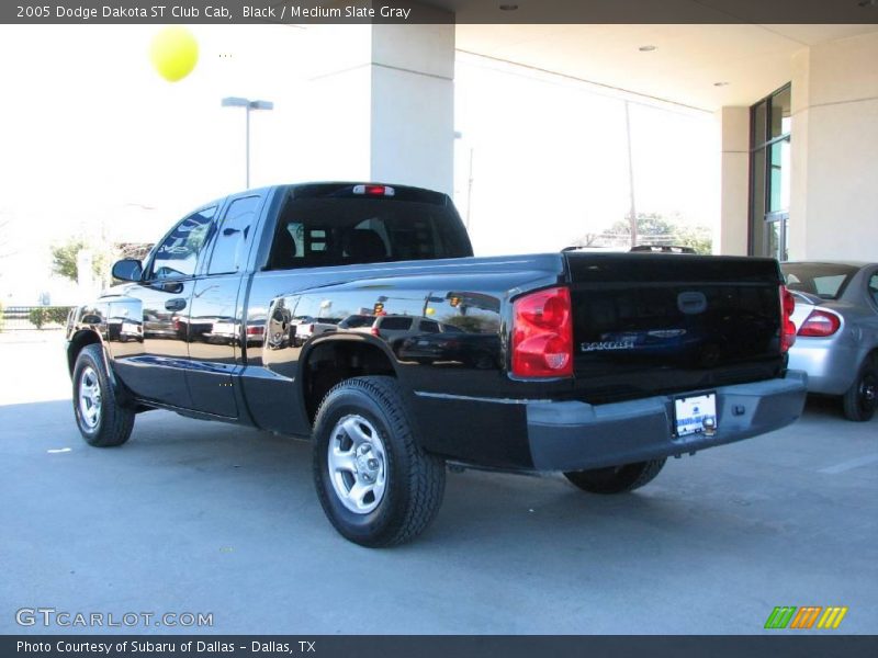 Black / Medium Slate Gray 2005 Dodge Dakota ST Club Cab