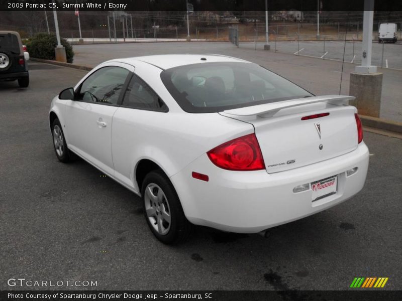 Summit White / Ebony 2009 Pontiac G5