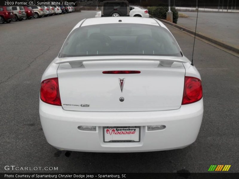 Summit White / Ebony 2009 Pontiac G5