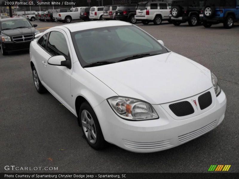 Summit White / Ebony 2009 Pontiac G5