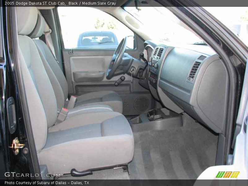 Black / Medium Slate Gray 2005 Dodge Dakota ST Club Cab