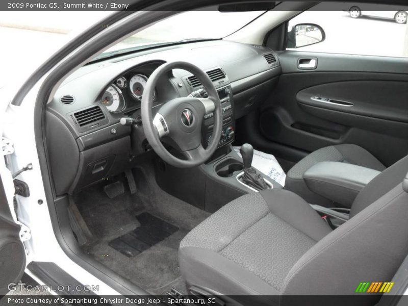 Summit White / Ebony 2009 Pontiac G5