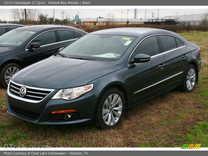 Shadow Blue Metallic / Black 2010 Volkswagen CC Sport