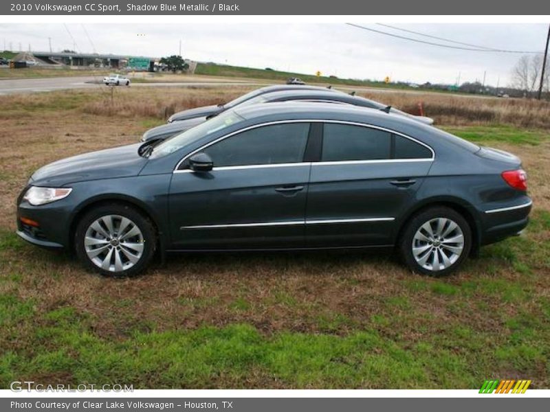 Shadow Blue Metallic / Black 2010 Volkswagen CC Sport