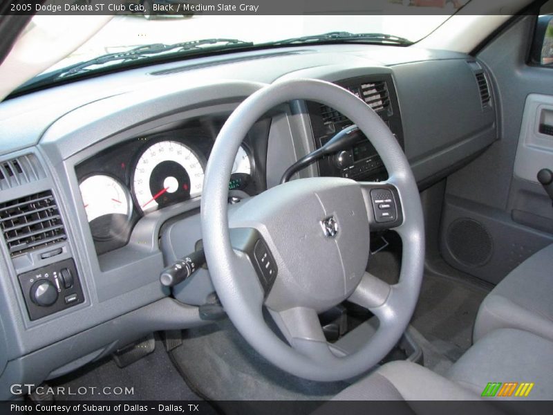 Black / Medium Slate Gray 2005 Dodge Dakota ST Club Cab