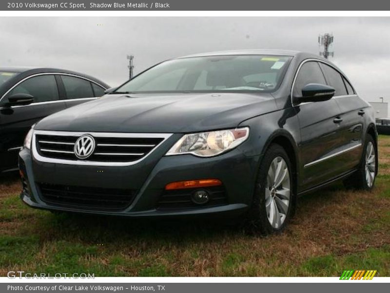 Shadow Blue Metallic / Black 2010 Volkswagen CC Sport
