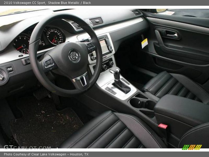 Shadow Blue Metallic / Black 2010 Volkswagen CC Sport