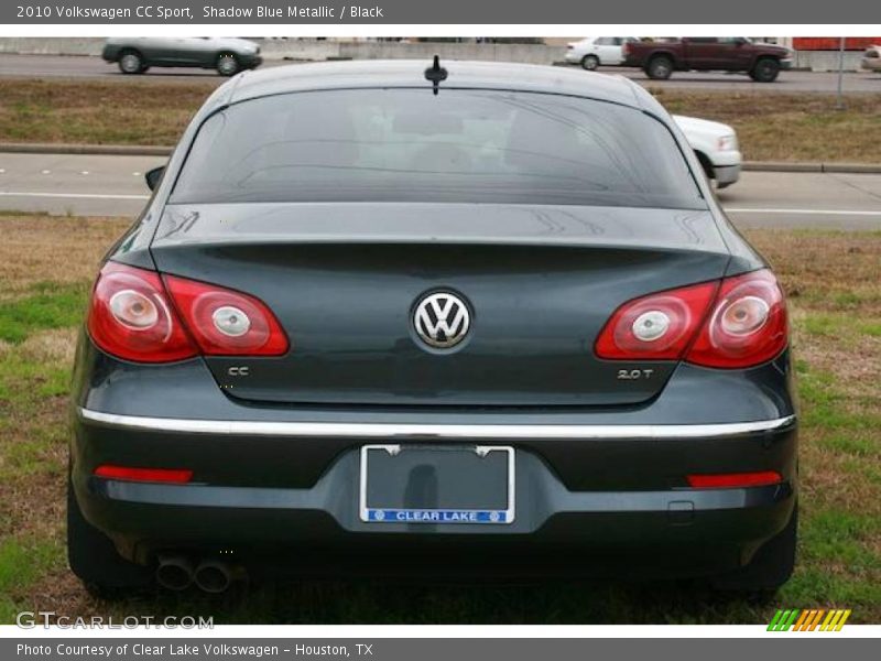 Shadow Blue Metallic / Black 2010 Volkswagen CC Sport