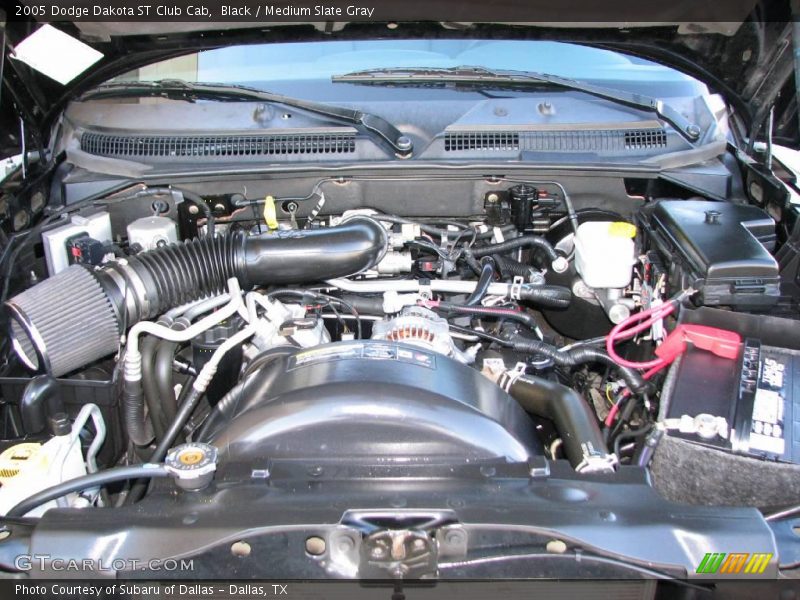 Black / Medium Slate Gray 2005 Dodge Dakota ST Club Cab