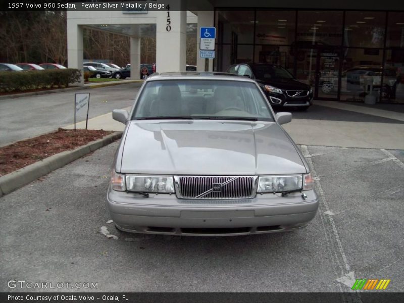 Pewter Silver Metallic / Beige 1997 Volvo 960 Sedan