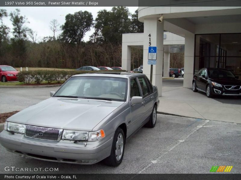 Pewter Silver Metallic / Beige 1997 Volvo 960 Sedan