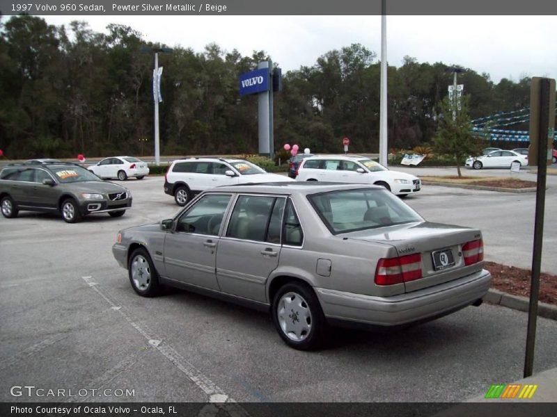 Pewter Silver Metallic / Beige 1997 Volvo 960 Sedan