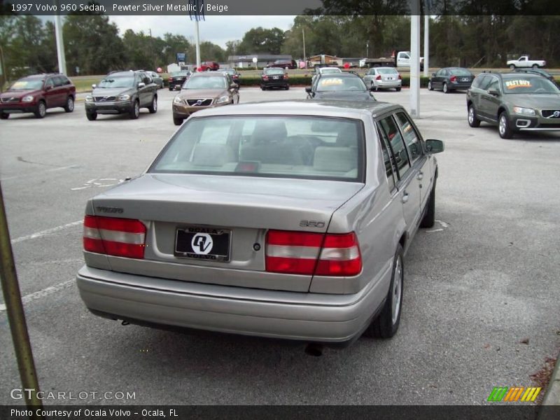 Pewter Silver Metallic / Beige 1997 Volvo 960 Sedan