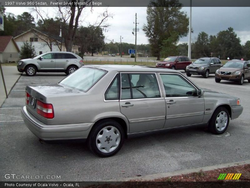 Pewter Silver Metallic / Beige 1997 Volvo 960 Sedan