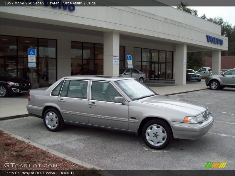 Pewter Silver Metallic / Beige 1997 Volvo 960 Sedan