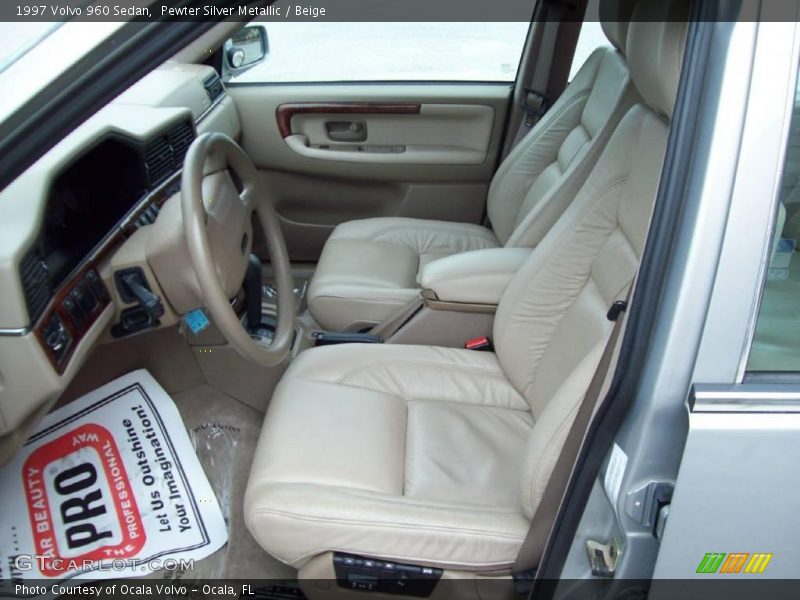 Pewter Silver Metallic / Beige 1997 Volvo 960 Sedan
