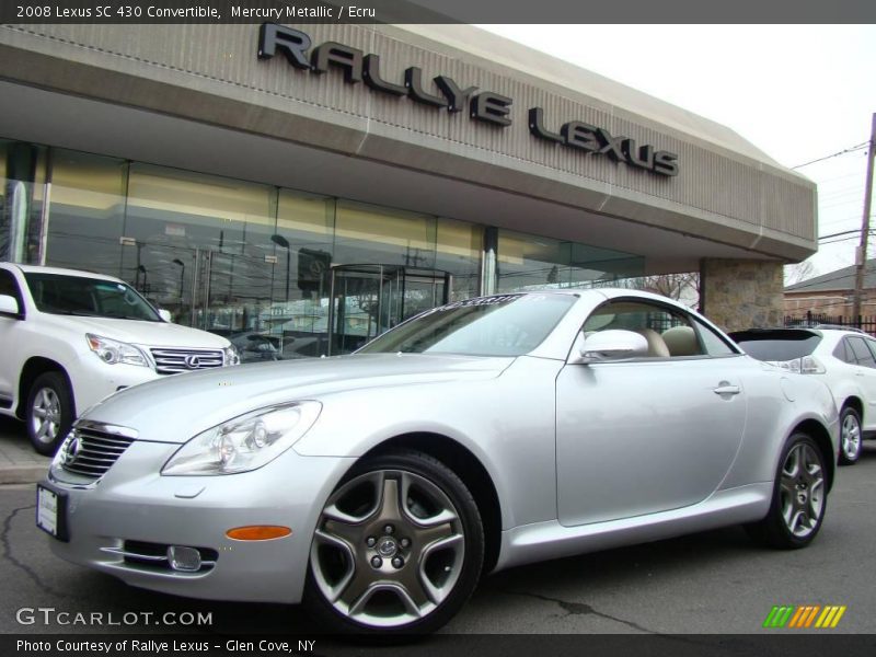 Mercury Metallic / Ecru 2008 Lexus SC 430 Convertible
