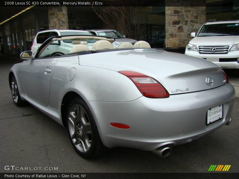 Mercury Metallic / Ecru 2008 Lexus SC 430 Convertible
