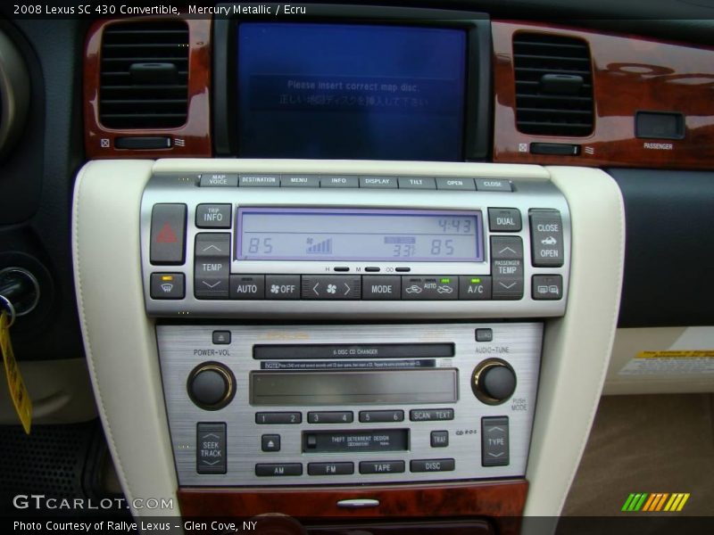 Mercury Metallic / Ecru 2008 Lexus SC 430 Convertible
