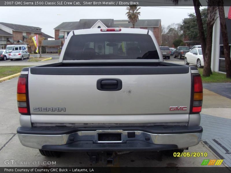 Silver Birch Metallic / Ebony Black 2007 GMC Sierra 1500 Classic SLE Crew Cab